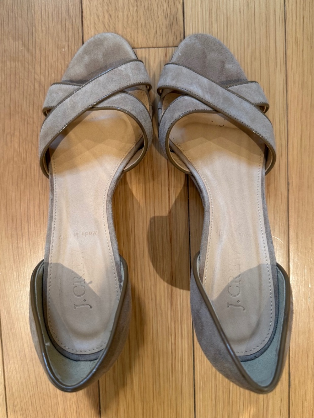 J.Crew women’s suede wedge sandal